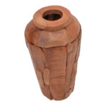 Διακοσμητικό βάζο Archean teak ξύλο σε φυσική απόχρωση Φ30x80εκ - Image 2