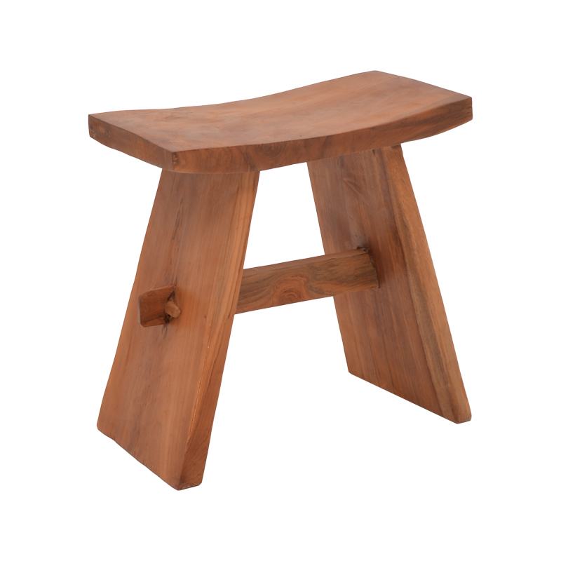 product_pako_338-000017 Σκαμπό Shogun teak ξύλο σε φυσική απόχρωση 46x28x46εκ - Image 1
