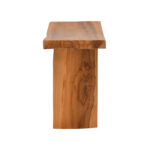 Σκαμπό Borbe teak ξύλο σε φυσική απόχρωση 45x28x45εκ - Image 3
