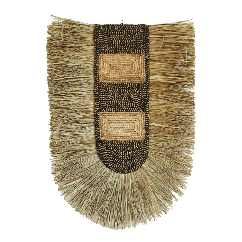 product_pako_339-000039 Διακοσμητικό τοίχου Baffen I Inart seagrass σε φυσικό χρώμα 60x85x10εκ - Image 1