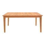 Τραπέζι Ory teak ξύλο σε φυσική απόχρωση 160x80x75εκ - Image 2