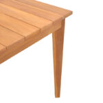 Τραπέζι Ory teak ξύλο σε φυσική απόχρωση 160x80x75εκ - Image 5