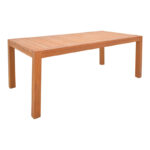 Τραπέζι Vocaly teak ξύλο σε φυσική απόχρωση 200x100x75εκ - Image 2