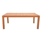 Τραπέζι Vocaly teak ξύλο σε φυσική απόχρωση 200x100x75εκ - Image 3