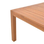 Τραπέζι Vocaly teak ξύλο σε φυσική απόχρωση 200x100x75εκ - Image 5