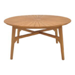 Τραπέζι Colen teak ξύλο σε φυσική απόχρωση Φ180x75εκ - Image 2