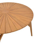 Τραπέζι Colen teak ξύλο σε φυσική απόχρωση Φ180x75εκ - Image 3