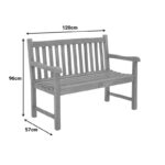 Καναπές Nat teak ξύλο σε φυσική απόχρωση 120x57x96εκ - Image 9