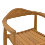 Πολυθρόνα Ganny teak ξύλο σε φυσική απόχρωση 59x56x71εκ - Image 8