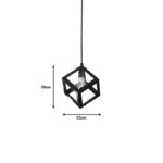 Φωτιστικό οροφής Kibe μαύρο μέταλλο 22x28εκ - Image 3