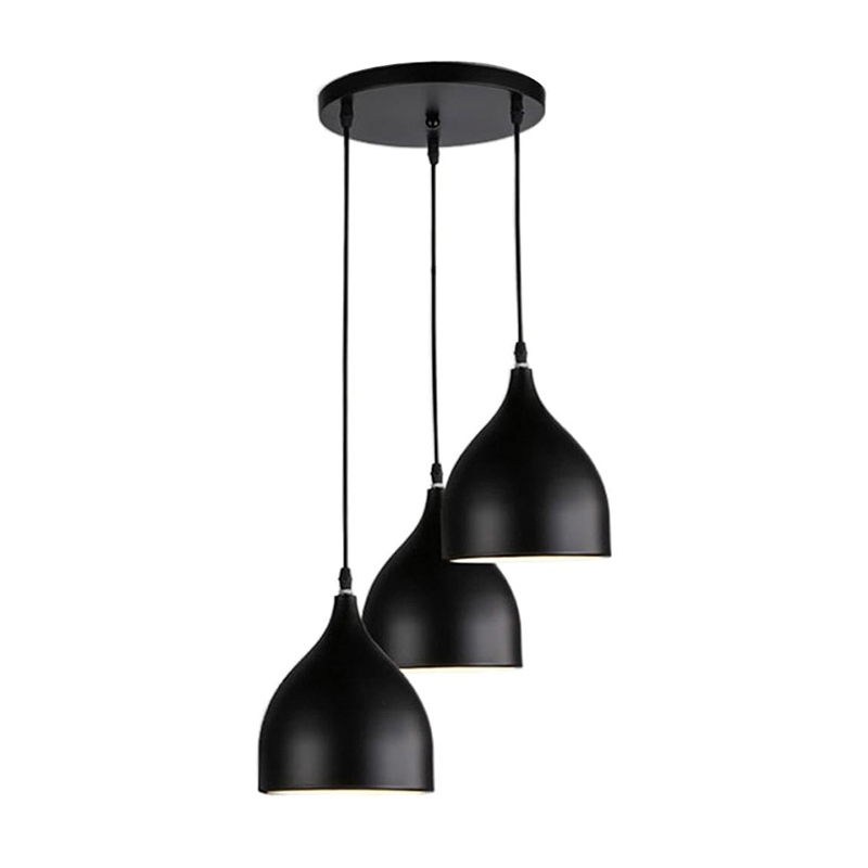 product_pako_342-000022 Φωτιστικό οροφής τρίφωτο Perce II μαύρο μέταλλο 30x17x120εκ - Image 1