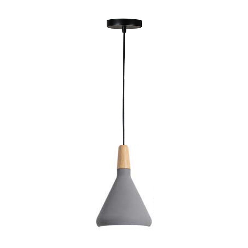 product_pako_342-000026 Φωτιστικό οροφής Jedren γκρι μέταλλο Φ18x27εκ - Image 1