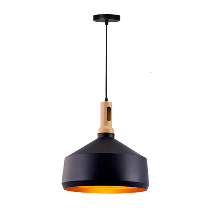 product_pako_342-000034 Φωτιστικό οροφής Denvel I μαύρο-χρυσό μέταλλο Φ35x22εκ - Image 1