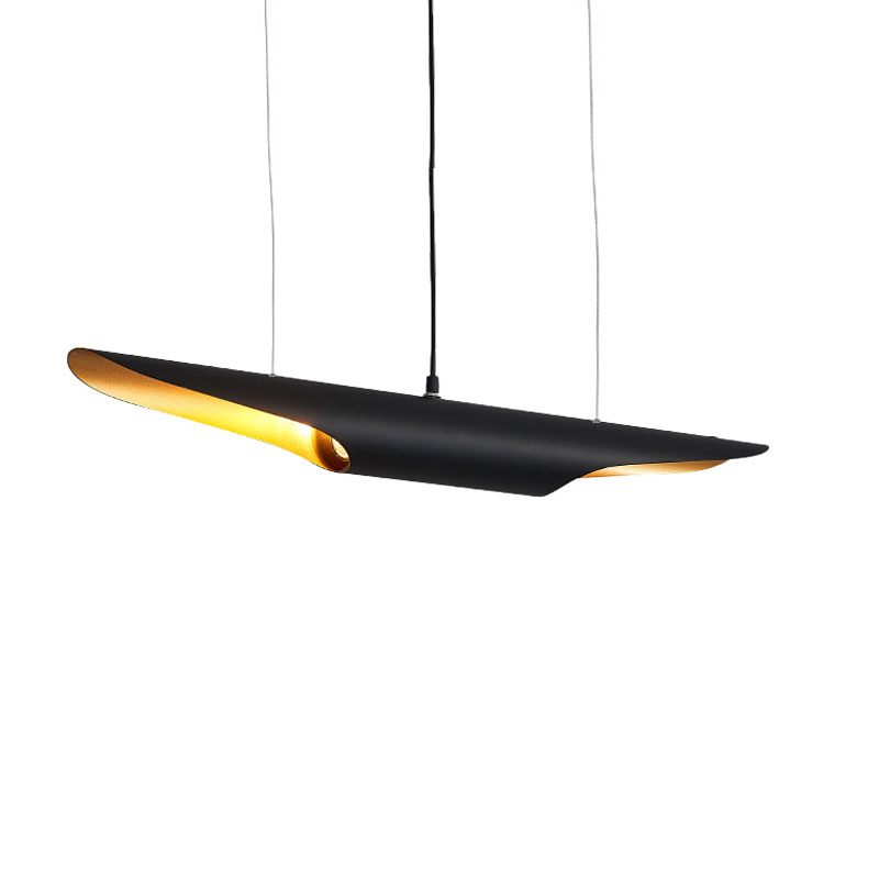 product_pako_342-000039 Φωτιστικό οροφής Gikline μαύρο-χρυσό μέταλλο Φ60x6εκ - Image 1