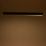 Φωτιστικό οροφής Rafmole led μαύρο μέταλλο-ξύλο 120x7.5εκ - Image 2