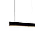 Φωτιστικό οροφής Rafmole led μαύρο μέταλλο-ξύλο 120x7.5εκ