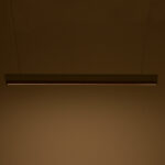 Φωτιστικό οροφής Rafmole Led λευκό μέταλλο-ξύλο 120x7.5εκ - Image 2