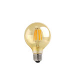 Λαμπτήρας LED G80 Bulb 4W E27 2700K 200-220V amber