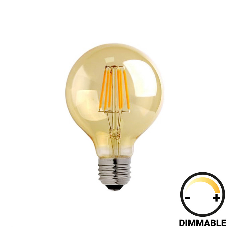 product_pako_342-000072 Λαμπτήρας LED G95 Bulb dimmable 4W E27 2700K 200-220V amber - Image 1