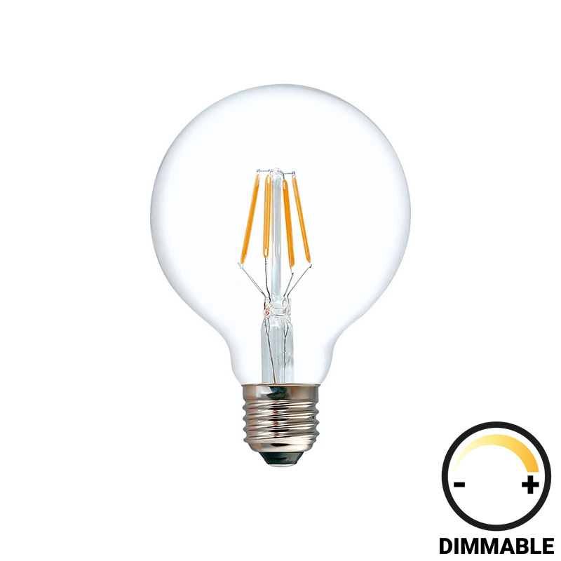 product_pako_342-000073 Λαμπτήρας LED G125 Bulb dimmable 8W E27 2700K clear - Image 1