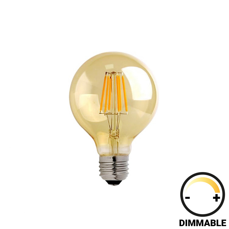product_pako_342-000074 Λαμπτήρας LED G125 Bulb dimmable 8W E27 2700K amber - Image 1