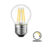 Λαμπτήρας LED G45 Bulb dimmable 4W E27 clear