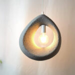 Φωτιστικό οροφής led Ferclyn E27 ps σε ανοιχτό γκρι 32x24x35εκ - Image 2