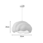 Φωτιστικό οροφής led Vomber E27 ps λευκό Φ52x28εκ - Image 2