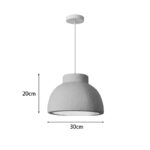 Φωτιστικό οροφής led Jenila E27 ps μπεζ Φ30x20εκ - Image 3