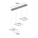Φωτιστικό οροφής τρίφωτο Benor led μέταλλο χρυσό 70x20x15εκ - Image 3