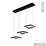 Φωτιστικό οροφής τρίφωτο Benor led μέταλλο μαύρο 70x20x15εκ