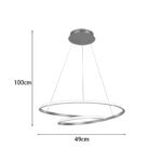 Φωτιστικό οροφής Rexon led μέταλλο χρυσό Φ49x12εκ - Image 3