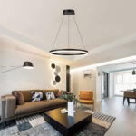 Φωτιστικό οροφής Nebrian led μέταλλο μαύρο Φ60x15εκ - Image 2