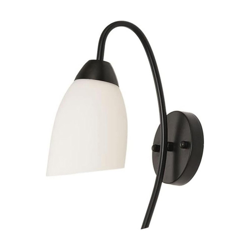 product_pako_342-000111 Φωτιστικό τοίχου-απλίκα Berak E27 μέταλλο μαύρο-λευκο 10x10x17εκ - Image 1