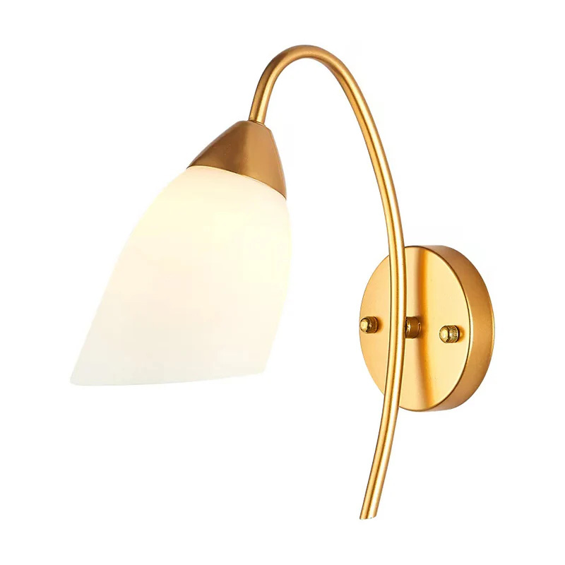 product_pako_342-000112 Φωτιστικό τοίχου-απλίκα Berak E27 μέταλλο χρυσο-λευκο 10x10x17εκ - Image 1