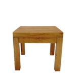 Τραπεζάκι ξαπλώστρας Poly teak ξύλο σε φυσική απόχρωση 35x35x30εκ - Image 3