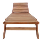 Ξαπλώστρα Melop teak ξύλο σε φυσική απόχρωση 200x70x35εκ - Image 5