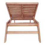 Ξαπλώστρα Melop teak ξύλο σε φυσική απόχρωση 200x70x35εκ - Image 6