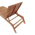 Ξαπλώστρα Melop teak ξύλο σε φυσική απόχρωση 200x70x35εκ - Image 7