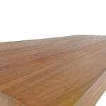 Τραπέζι Wooly teak ξύλο σε φυσική απόχρωση 220x90x75εκ - Image 5