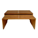 Τραπέζι Tinnie σετ 2τεμ teak ξύλο σε φυσική απόχρωση - Image 5