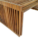 Τραπέζι Tinnie σετ 2τεμ teak ξύλο σε φυσική απόχρωση - Image 7