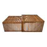 Τραπέζι Tinnie I σετ 2τεμ teak ξύλο σε φυσική απόχρωση - Image 4