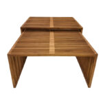 Τραπέζι Tinnie I σετ 2τεμ teak ξύλο σε φυσική απόχρωση - Image 5