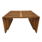 Τραπέζι Tinnie I σετ 2τεμ teak ξύλο σε φυσική απόχρωση - Image 6