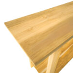 Κονσόλα Decoza teak ξύλο σε φυσική απόχρωση 140x40x80εκ - Image 3
