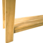 Κονσόλα Decoza teak ξύλο σε φυσική απόχρωση 140x40x80εκ - Image 4
