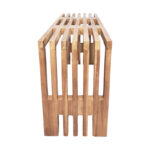 Παγκάκι Zen teak ξύλο σε φυσική απόχρωση 90x30x48εκ - Image 3
