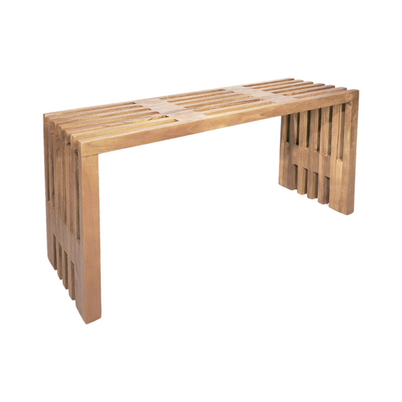 product_pako_343-000089 Παγκάκι Zen teak ξύλο σε φυσική απόχρωση 90x30x48εκ - Image 1