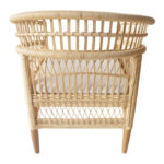 Πολυθρόνα Necorian paakoworld teak ξύλο με pe rattan σε φυσική απόχρωση και λευκό μαξιλάρι 80x70x87εκ - Image 6
